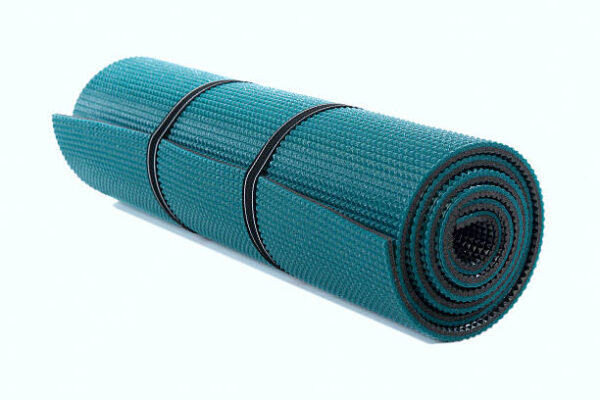 Exercise mat, isolated over white background